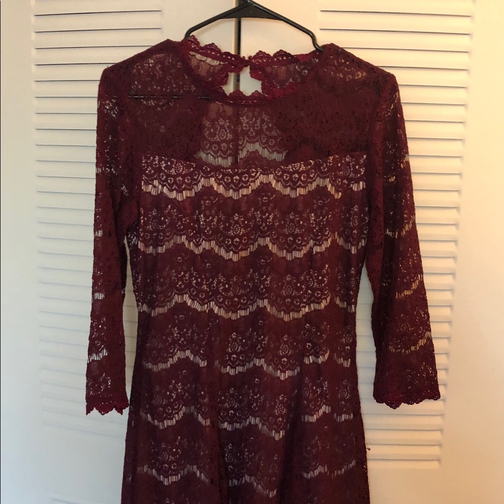 Lovely wine colored dress